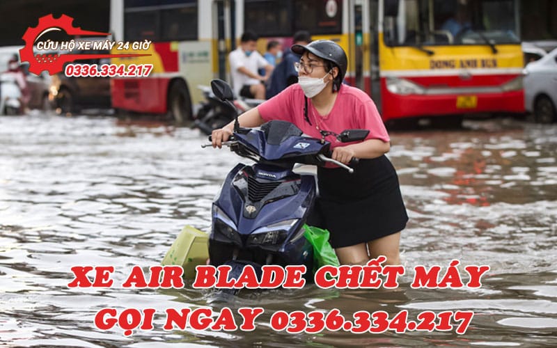 Cứu hộ xe máy Air Blade – Sửa nhanh tại chỗ cứu hộ xe máy Hà Nội