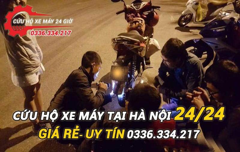 Cứu hộ xe máy giá rẻ Hà Nội – Chất lượng, không lo phát sinh cứu hộ xe máy Hà Nội
