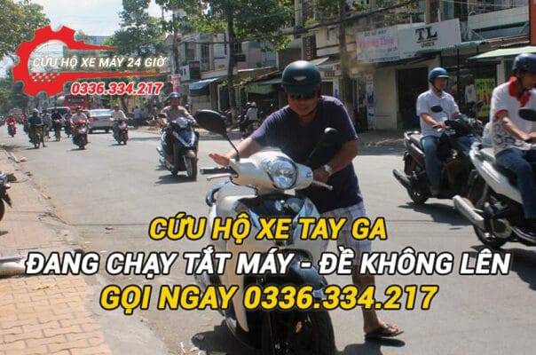cuu ho xe tay ga dang chay tat may de khong len