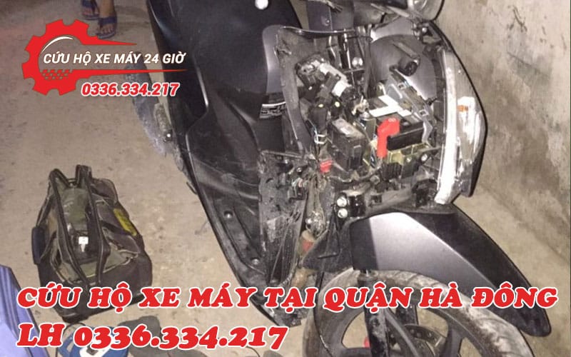 Cứu hộ xe máy quận Hà Đông – Tận tâm, đúng giá ha dong