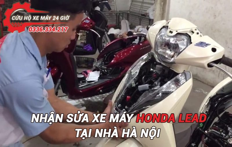 Cứu hộ xe máy Lead – Thợ chuyên xe tay ga Honda cứu hộ xe máy Lead tại Hà Nội